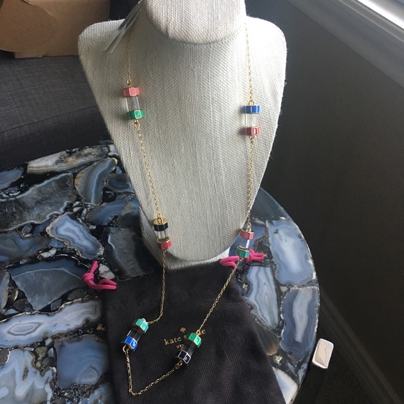 NWT Kate Spade Chevron Jewels necklace - Picture 1 of 4